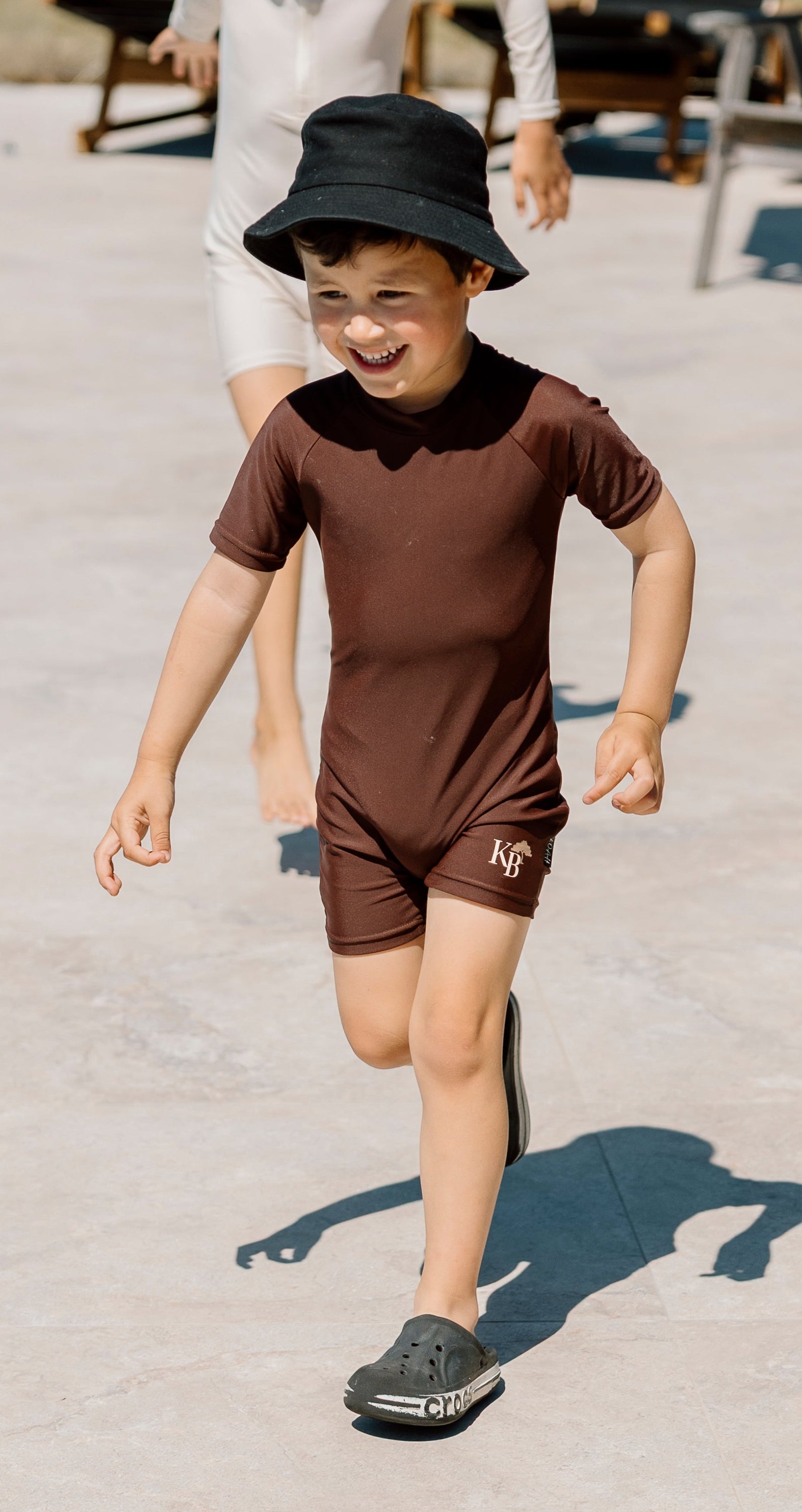 Unisex Driftwood Short Sleeve Swimsuit